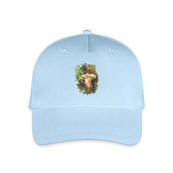 Forêt / champignons / champignons - Casquette de baseball bio Enfant - bleu clair - Devant