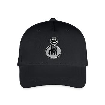 Gangschaltung - Autosport - Kinder Bio Basecap - Schwarz - Vorne