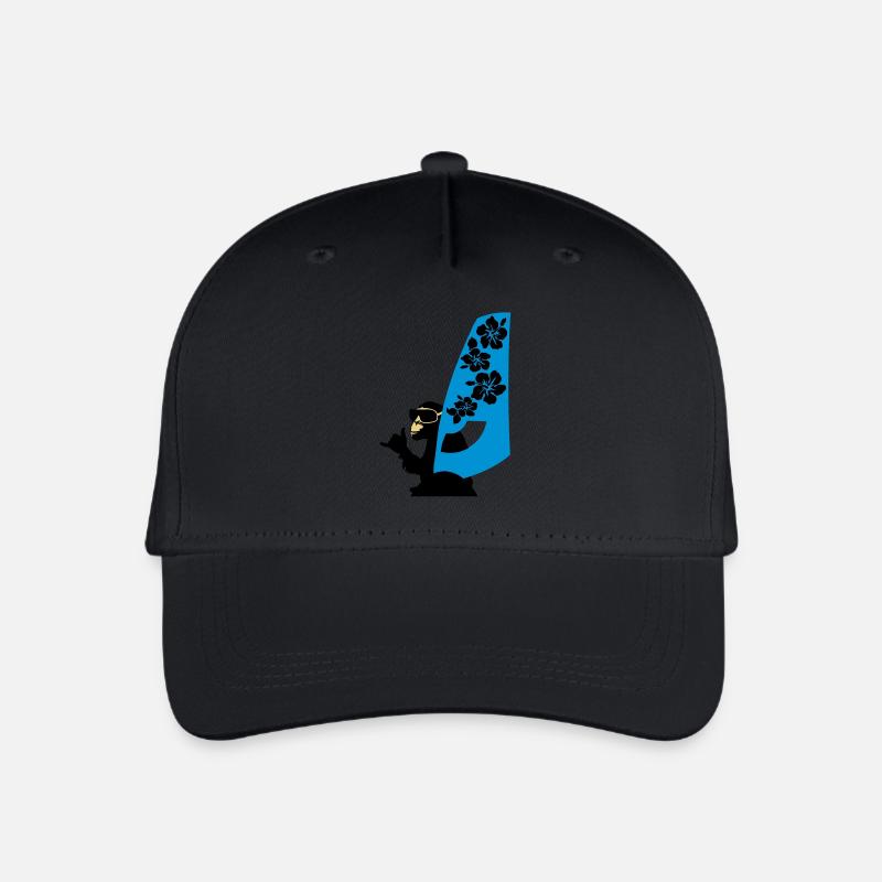 windsurfer - Kinder Bio Basecap - Schwarz
