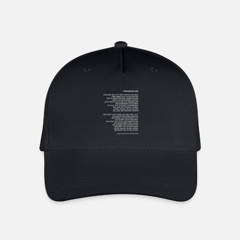 Franken Frankenlied - Kinder Bio Basecap - Schwarz