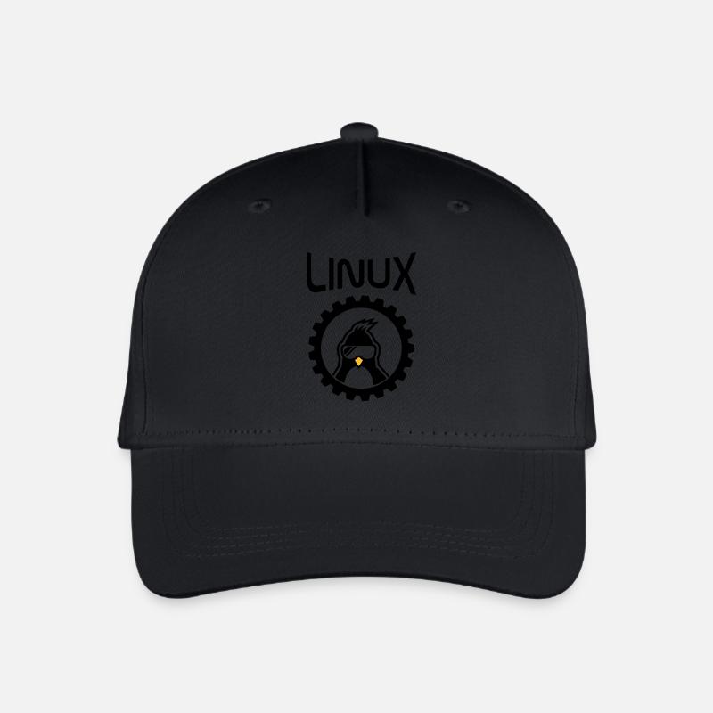 linux wheel - Organic Kids’ Baseball Cap - black