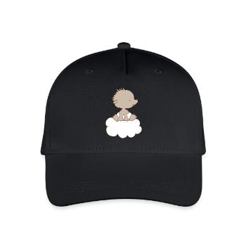 Hérisson de bébé sur un nuage - Casquette de baseball bio Enfant - noir - Devant