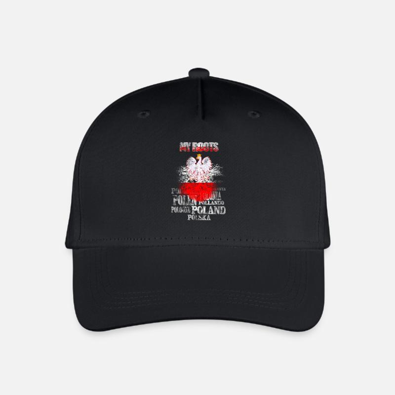 Polska Polen My Roots - Kinder Bio Basecap - Schwarz