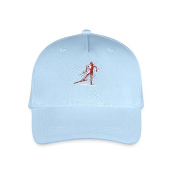 cross - country ski - Organic Kids’ Baseball Cap - light blue - Front