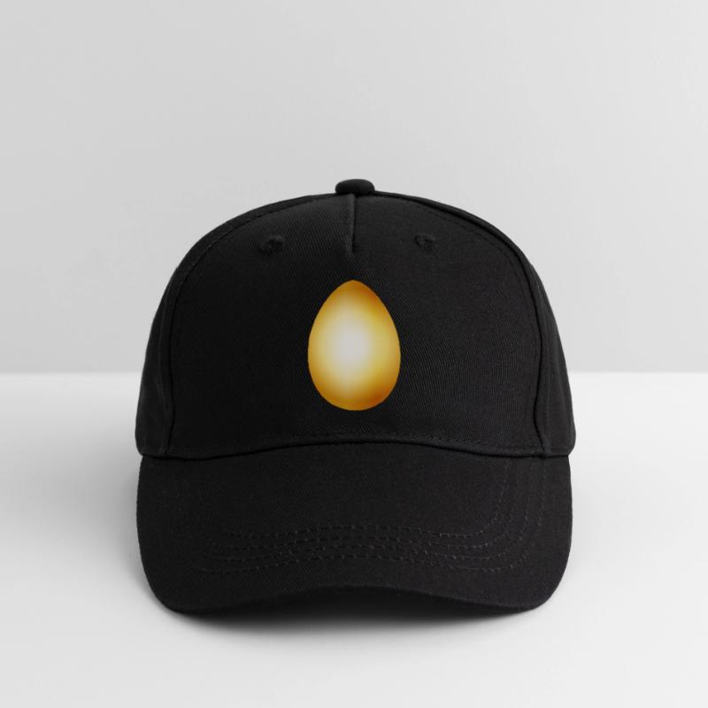 golden egg - gilded chicken egg for Easter Organic Kids’ Baseball Cap