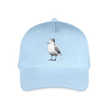 North Sea Seagull Beanie Beanie Black White - Organic Kids’ Baseball Cap - light blue - Front