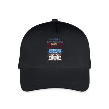 Schlaue Katzen - Kinder Bio Basecap - Schwarz - Vorne