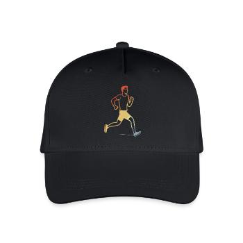 Retro Jogger Sketch - Organic Kids’ Baseball Cap - black - Front