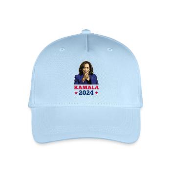 KAMALA 2024, KAMALA HARRIS ALS PRÄSIDENTIN - Kinder Bio Basecap - Hellblau - Vorne