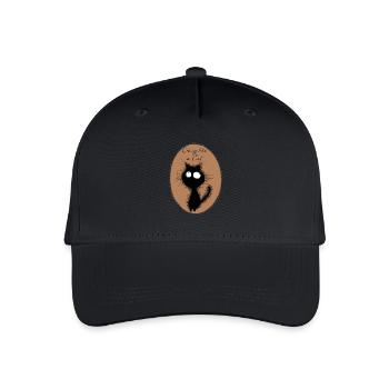 CrazyCat - Casquette de baseball bio Enfant - noir - Devant