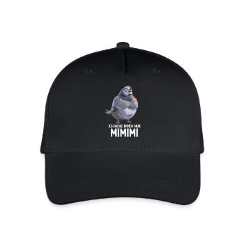 Taube Täubchen Vogel Taubenzüchter Mimimi - Kinder Bio Basecap - Schwarz - Vorne