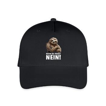 Sloth Sloth Wilderness Before You Ask No - Organic Kids’ Baseball Cap - black - Front