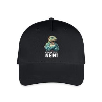 Reptiles Iguane Vert Avant Que Vous Ne Demandiez Non - Casquette de baseball bio Enfant - noir - Devant