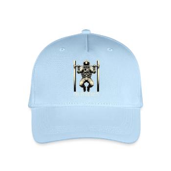 Calisthenics Astronaut Pull-ups Gift - Organic Kids’ Baseball Cap - light blue - Front