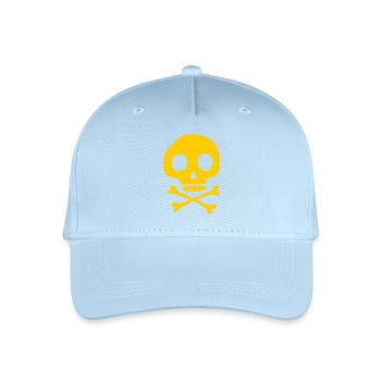 Crâne et os - Casquette de baseball bio Enfant - bleu clair - Devant