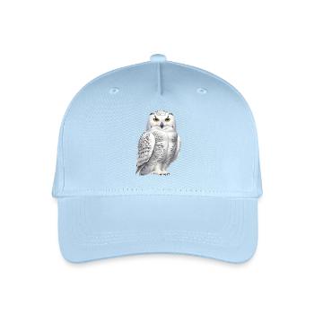 Schnee-Eule - Kinder Bio Basecap - Hellblau - Vorne