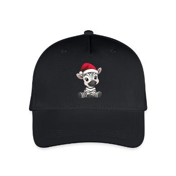 zèbre Noël mignon Noël mignon Noël - Casquette de baseball bio Enfant - noir - Devant