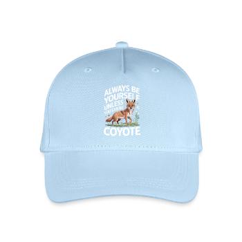 Coyote Animal Funny - Organic Kids’ Baseball Cap - light blue - Front