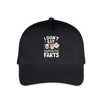 Vegetarian Vegan Veggie Vegetarian - Organic Kids’ Baseball Cap - black - Front