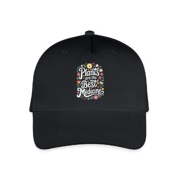 Vegetarian Vegan Veggie Vegetarian - Organic Kids’ Baseball Cap - black - Front