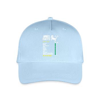 Sternzeichen Widder - Kinder Bio Basecap - Hellblau - Vorne