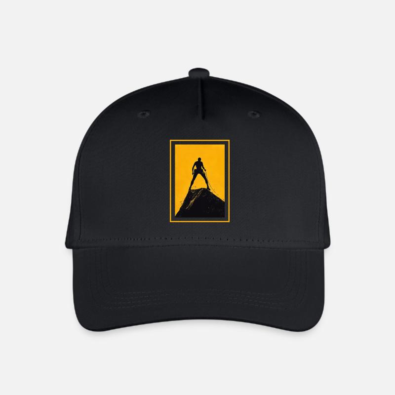Attention! Climber - Organic Kids’ Baseball Cap - black