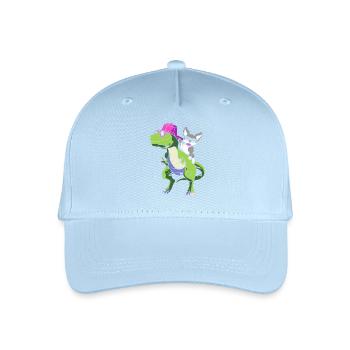 Boston Terrier - Casquette de baseball bio Enfant - bleu clair - Devant