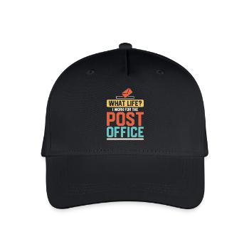 Quelle vie ? Je travaille pour le bureau de poste Mailman Post - Casquette de baseball bio Enfant - noir - Devant
