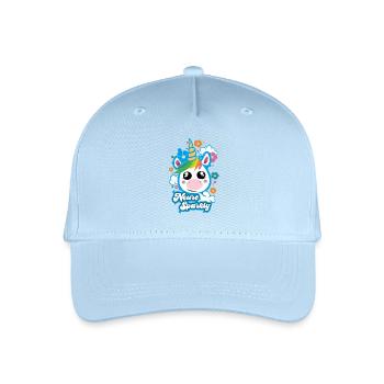 Neuro Sparkly Süßes Einhorn - Kinder Bio Basecap - Hellblau - Vorne