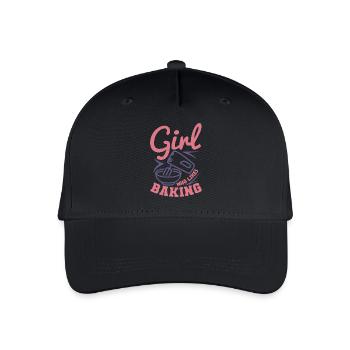 Bäckerin - Kinder Bio Basecap - Schwarz - Vorne