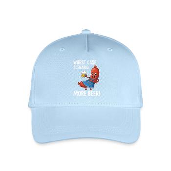 Sausage Case Scenario: More Beer ! - Organic Kids’ Baseball Cap - light blue - Front