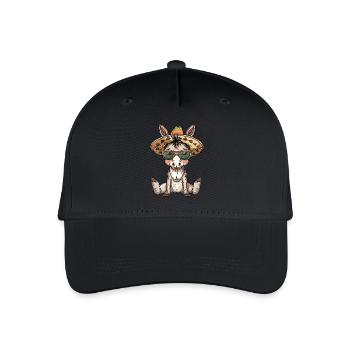 Âne Drôle Sombrero - Casquette de baseball bio Enfant - noir - Devant
