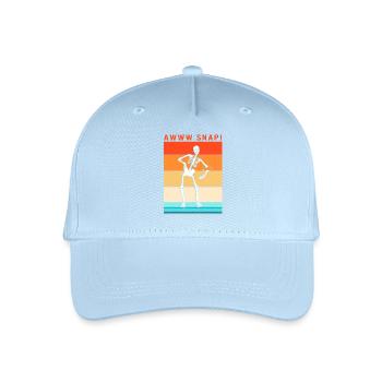 Fracture du bras Fracture osseuse du squelette d’Halloween - Casquette de baseball bio Enfant - bleu clair - Devant