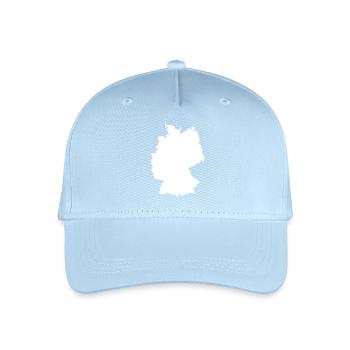 Germany Map Silhouette Contour - Organic Kids’ Baseball Cap - light blue - Front