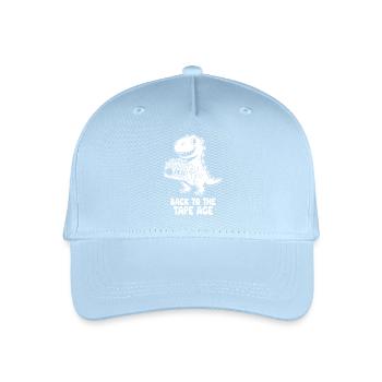 Dino Boombox Tape Era - Organic Kids’ Baseball Cap - light blue - Front