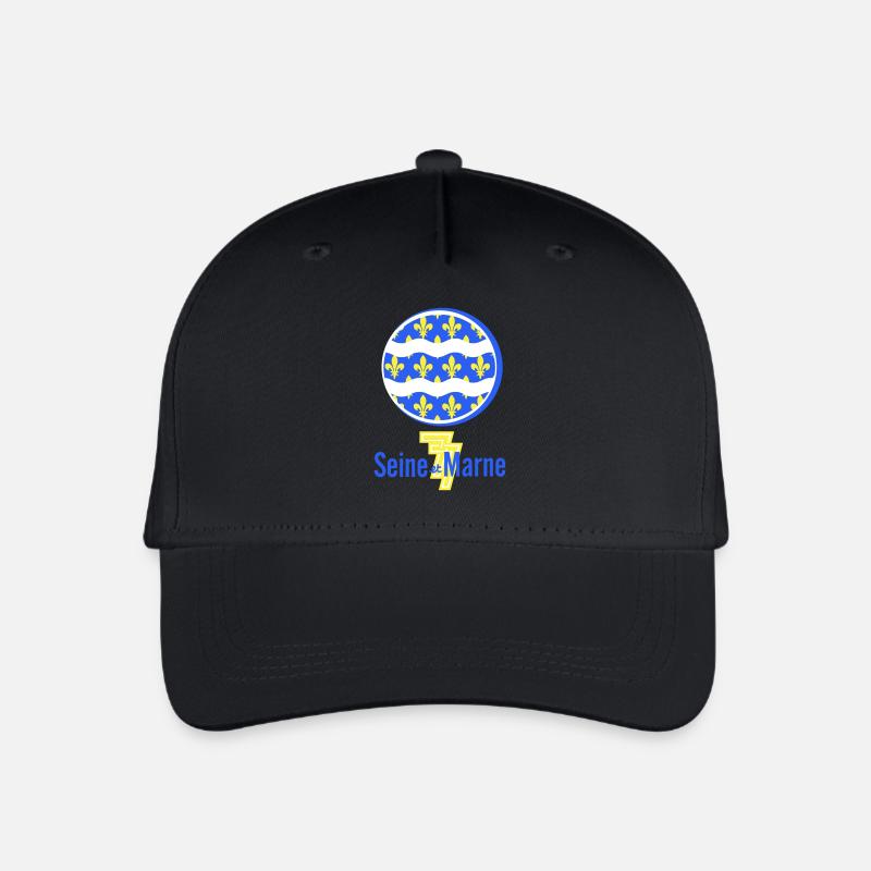 Logo Seine et Marne 77 - Organic Kids’ Baseball Cap - black