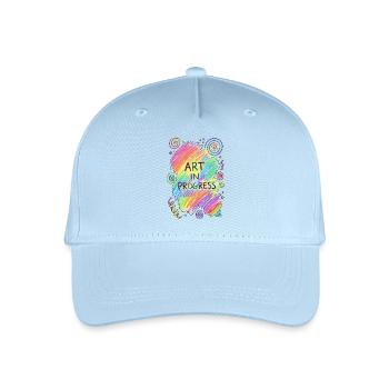 Art In Progress Kritzelei - Kinder Bio Basecap - Hellblau - Vorne
