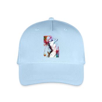 Golfspieler #golf - Kinder Bio Basecap - Hellblau - Vorne