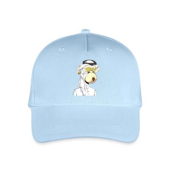 Ape mit Goldbrille - Kinder Bio Basecap - Hellblau - Vorne