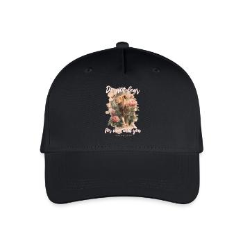 Leo Bible Verse Christian - Organic Kids’ Baseball Cap - black - Front