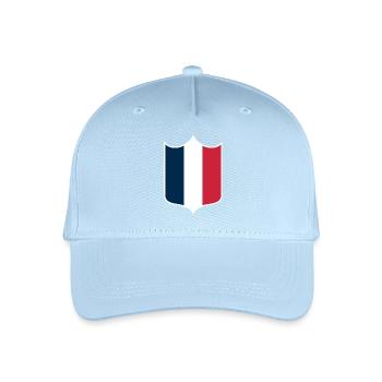 Frankreich - Kinder Bio Basecap - Hellblau - Vorne