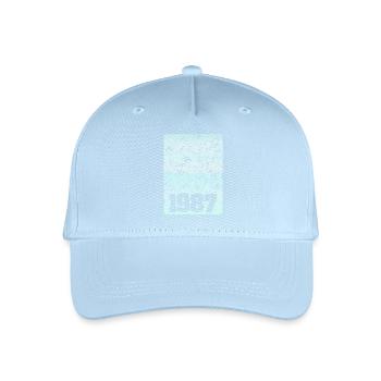 Zahl 1987 - Kinder Bio Basecap - Hellblau - Vorne