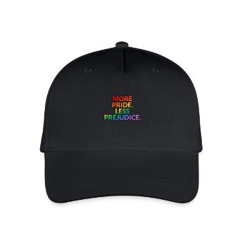 More Pride Less Prejudice LGBTQ - Organic Kids’ Baseball Cap - black - Front