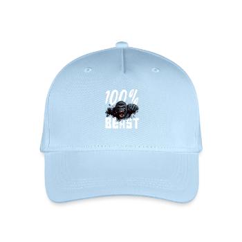 Puissance de la bête de gorille - Casquette de baseball bio Enfant - bleu clair - Devant