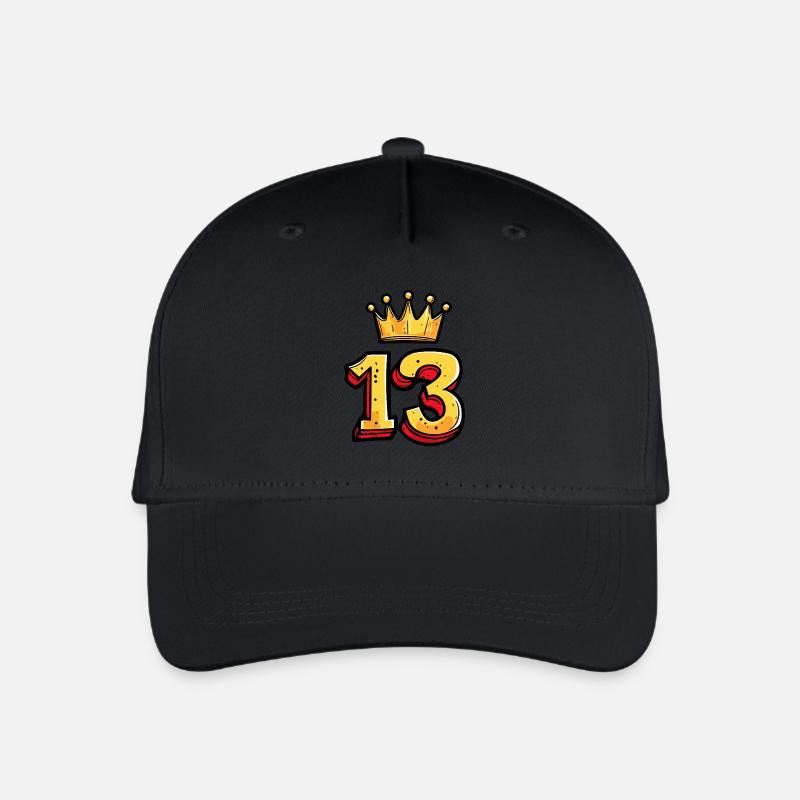 Couronne à 13 chiffres - Casquette de baseball bio Enfant - noir