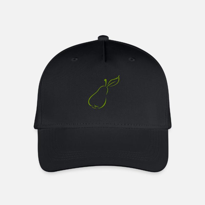 Birne - Kinder Bio Basecap - Schwarz