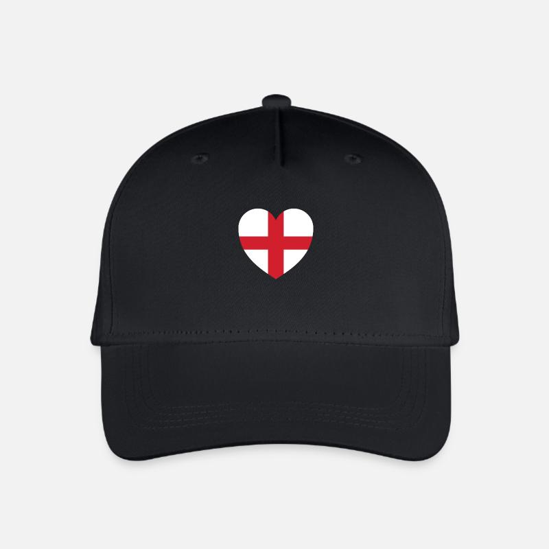 Coeur de l'Angleterre - Casquette de baseball bio Enfant - noir