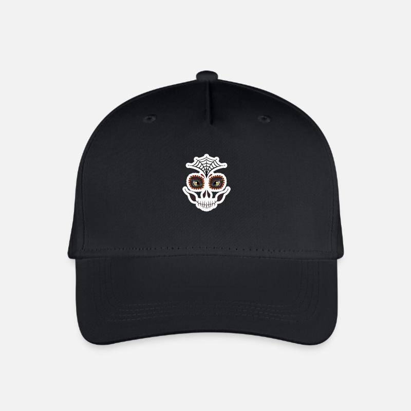 SugarSkull4 - Organic Kids’ Baseball Cap - black