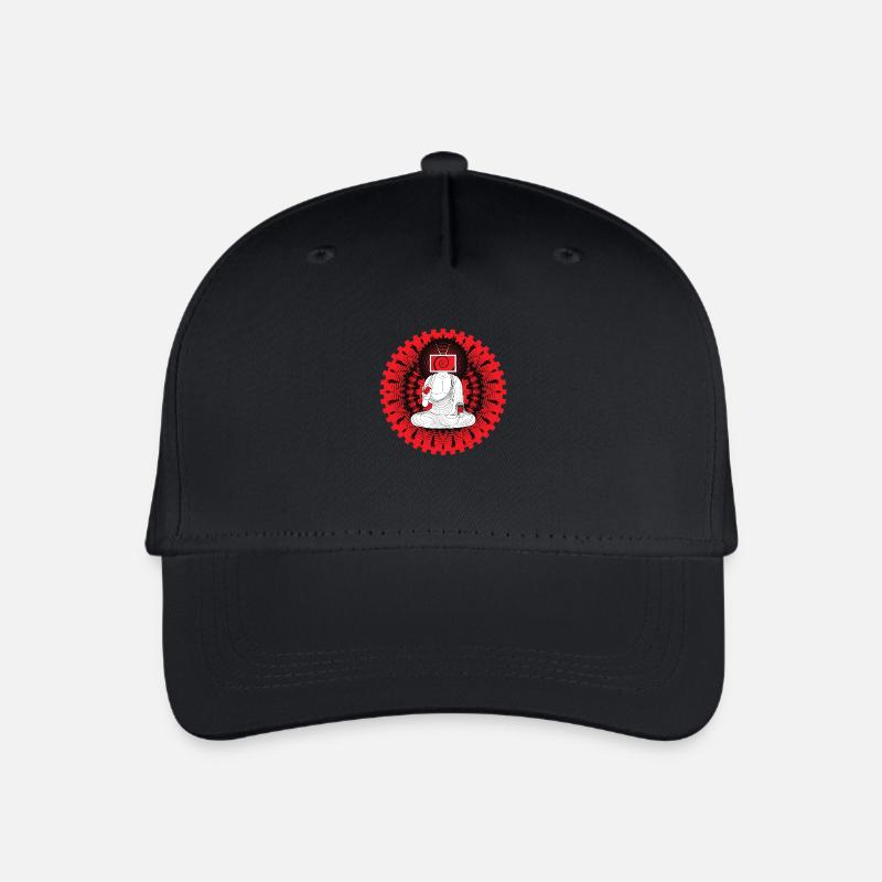 Manipulated Buddha - Organic Kids’ Baseball Cap - black
