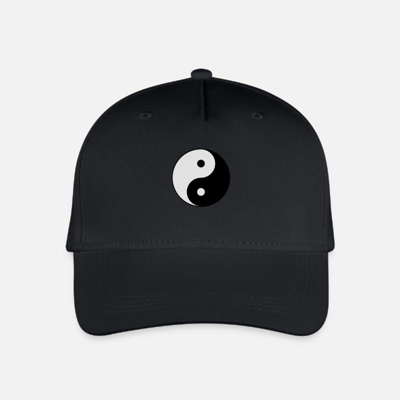 Die Ying Yang Balance - Kinder Bio Basecap - Schwarz